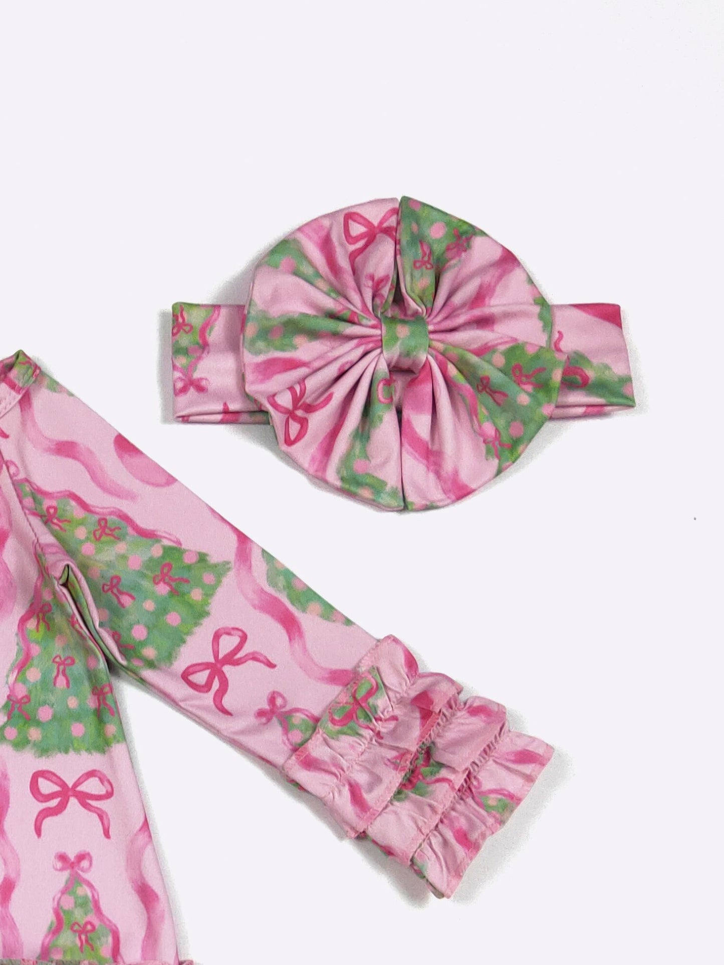 Fuchsia Wreath Baby Gown