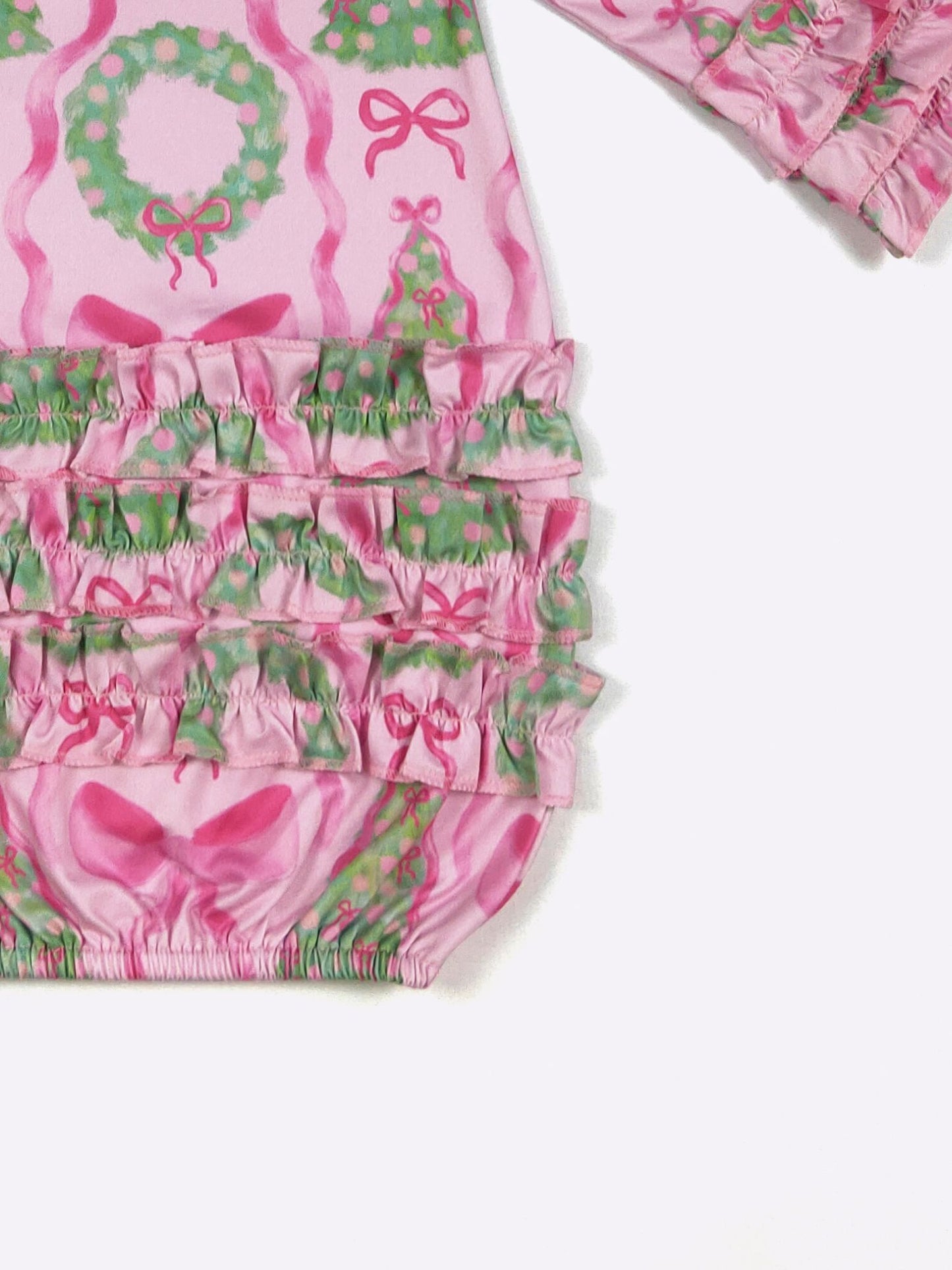 Fuchsia Wreath Baby Gown