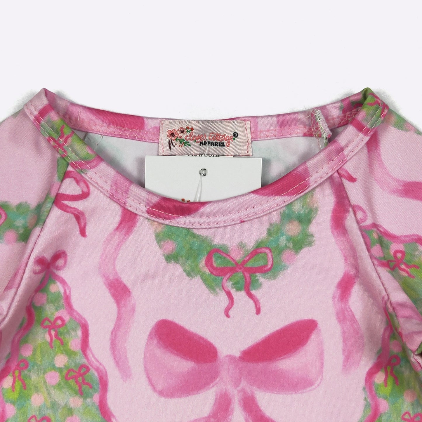 Fuchsia Wreath Baby Gown