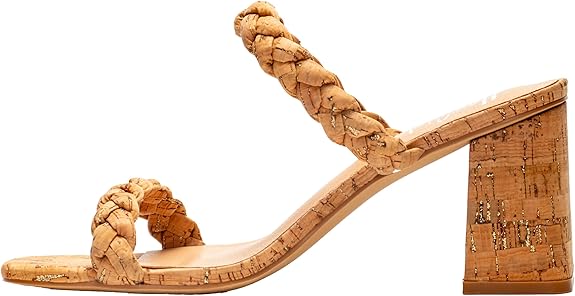 French Kiss Glitter Cork Sandals