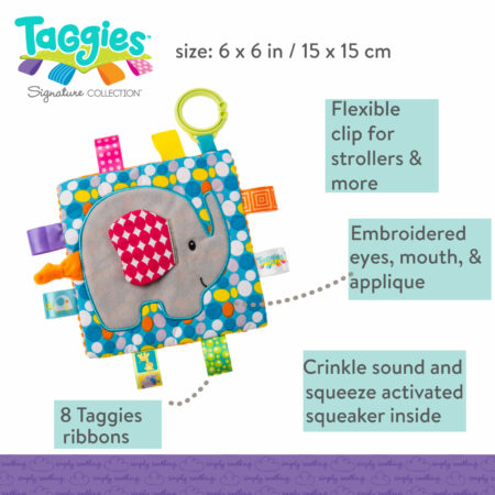Crinkle Me Elephant Taggie