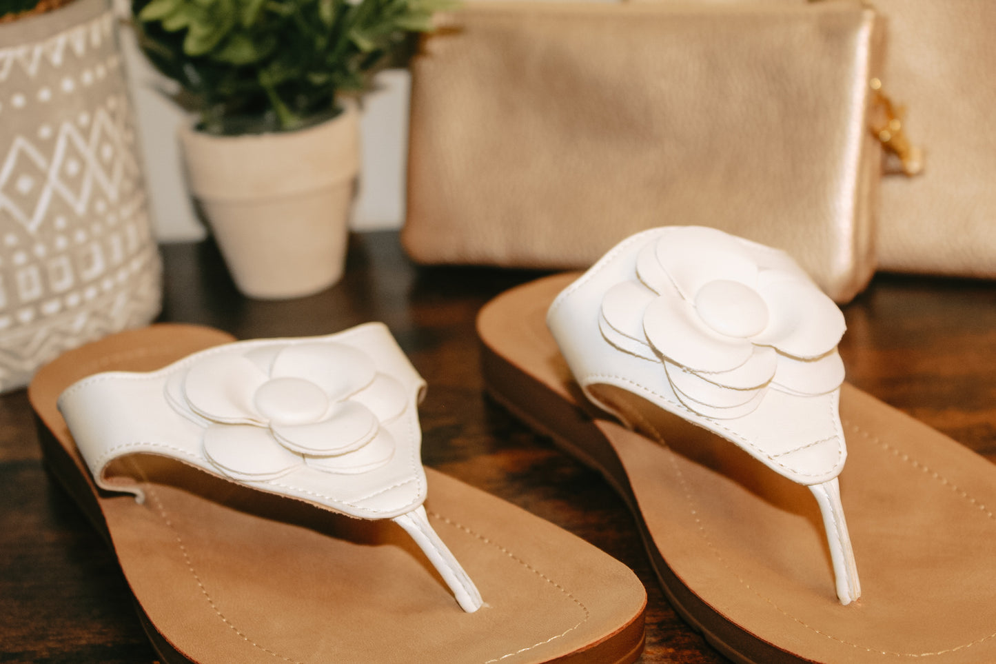 White So Delish Sandals
