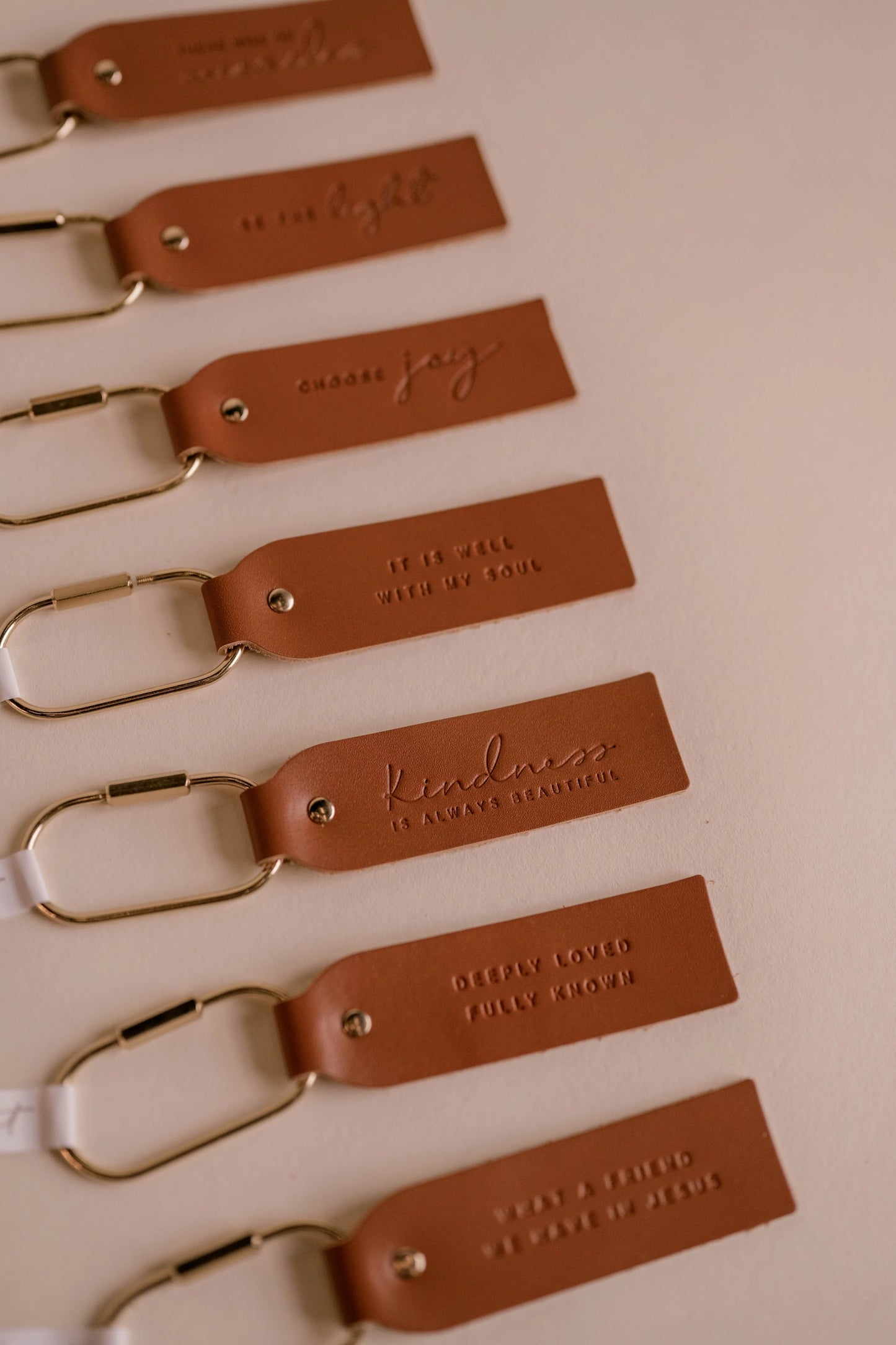 Proof of His Love Leather Key Fob