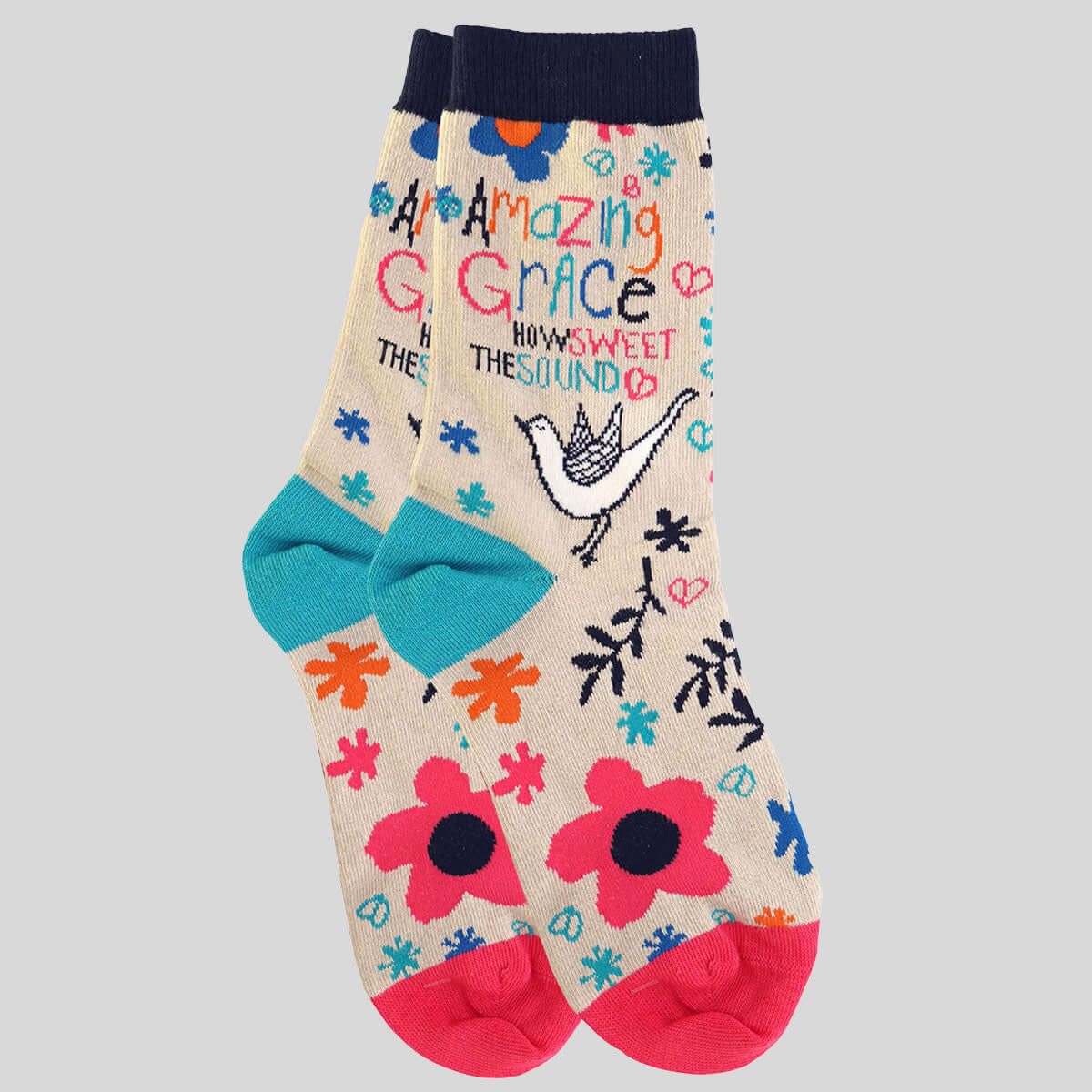Amazing Grace How Sweet The Sound Sock