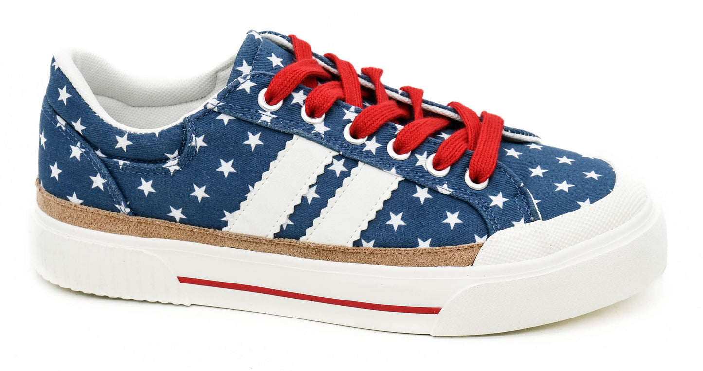 Thats Her Blue With White Star Sneaker