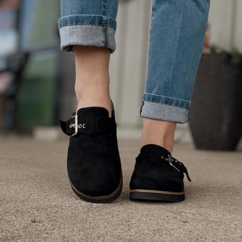 Black Faux Suede Day Dream Shoes
