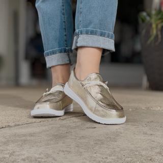 Gold Crinkle Kayak Shoes