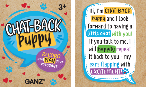 Chat-Back Puppy Plush