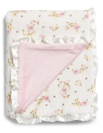 Flower Print Luxe Blanket