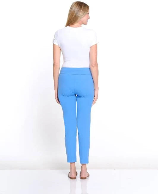 French Blue Pull On Ankle Pant