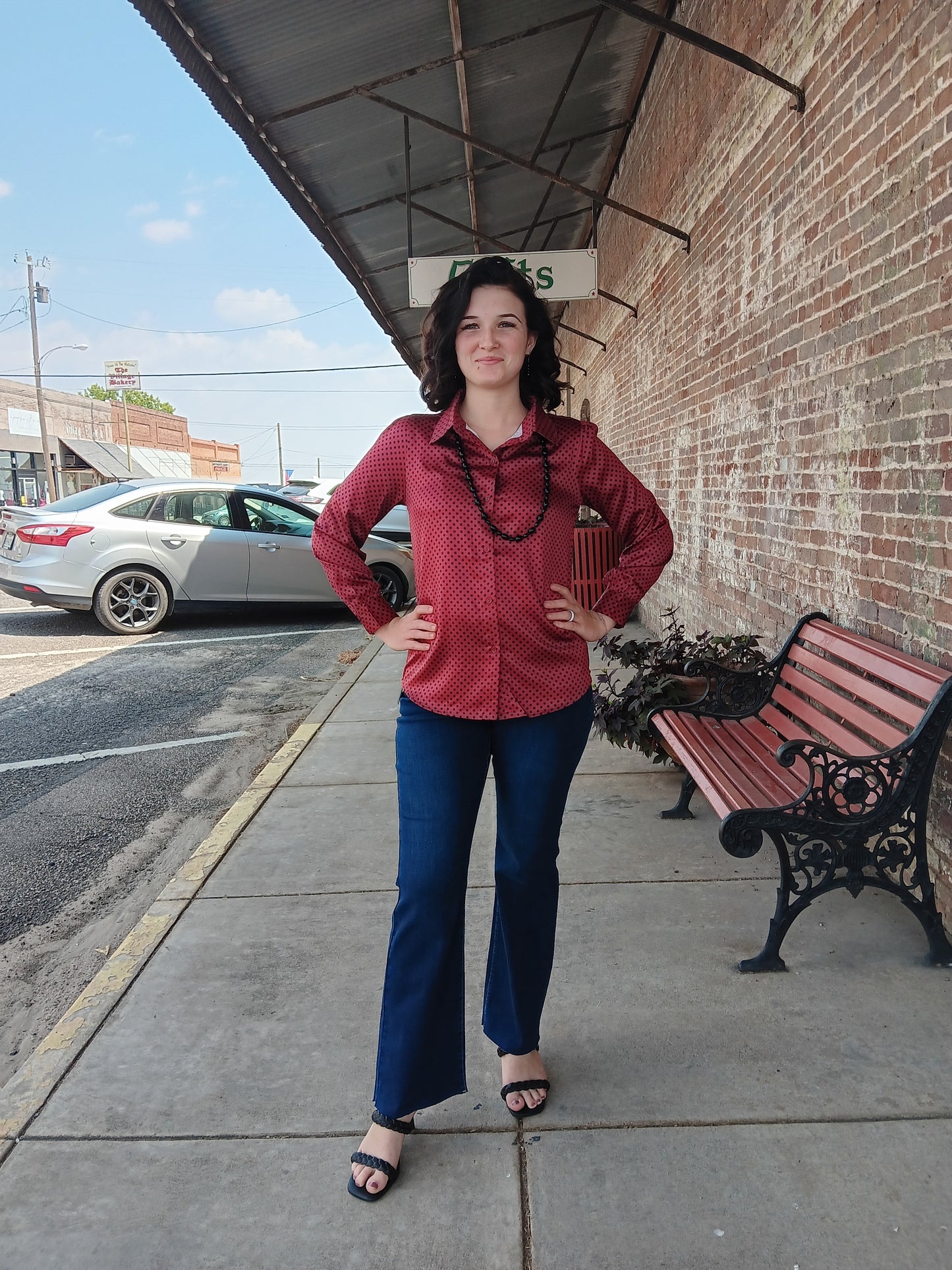 Ethyl Denim Ankle Pant w/ Back Detail
