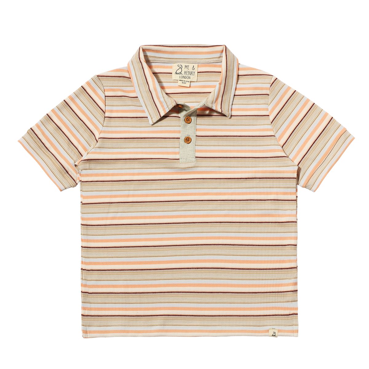 Beige Multi Striped Rib Shipping Solo