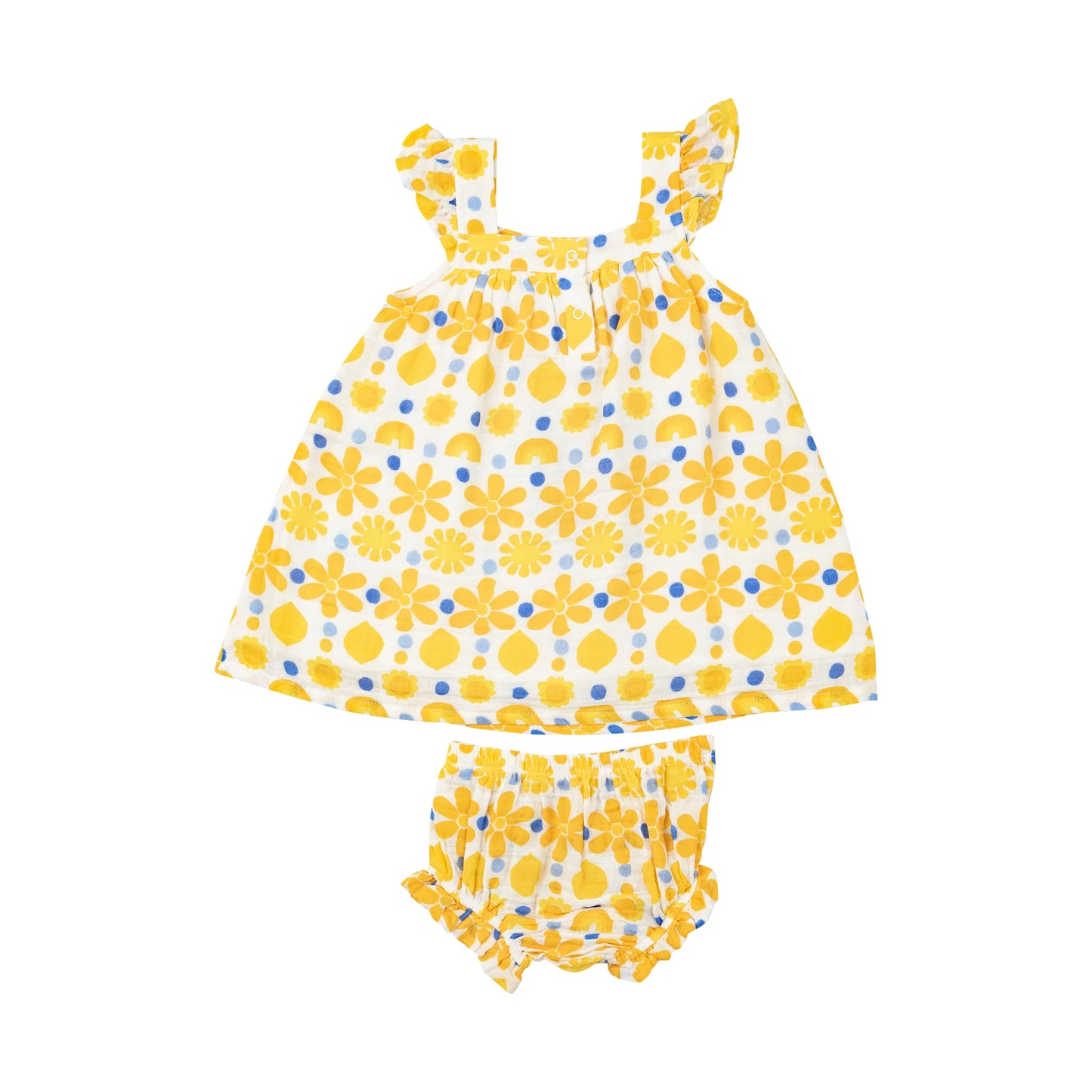 Sunny Lemon Ruffle Sundress