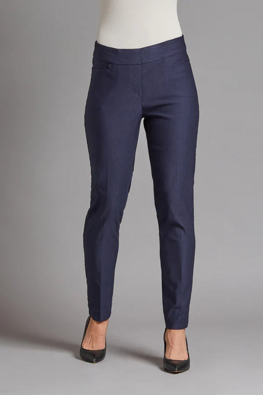 Midnight Pull On Ankle Pant Real Front And Back Pockets