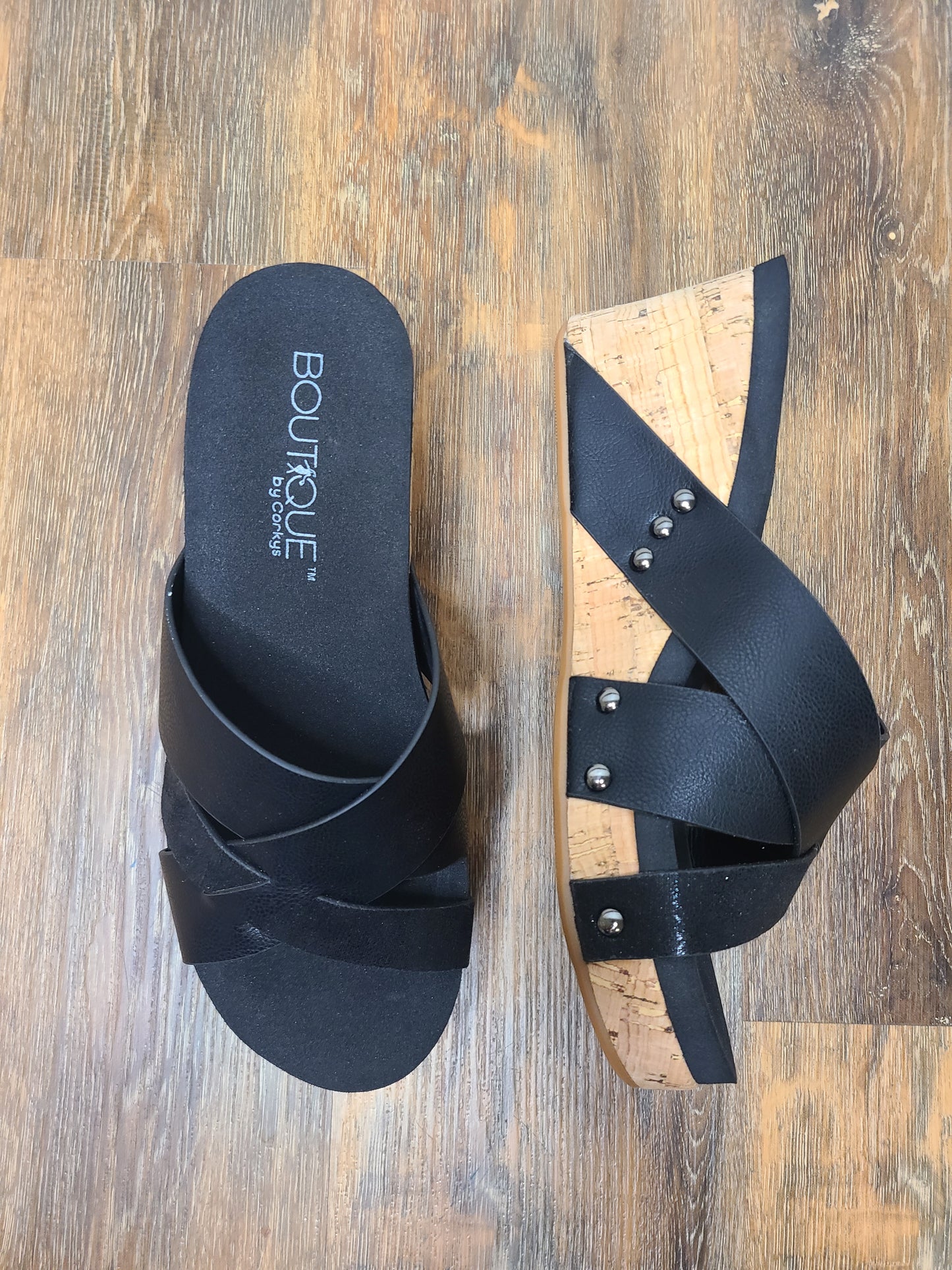 Black Amuse Platform Sandals