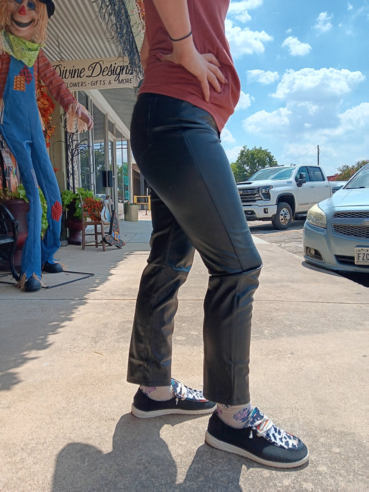 Faux Leather Pants