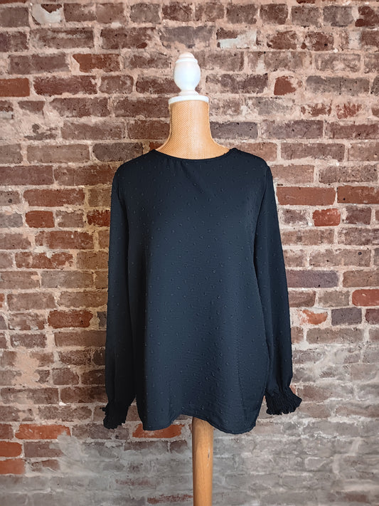 Black Chiffon Top