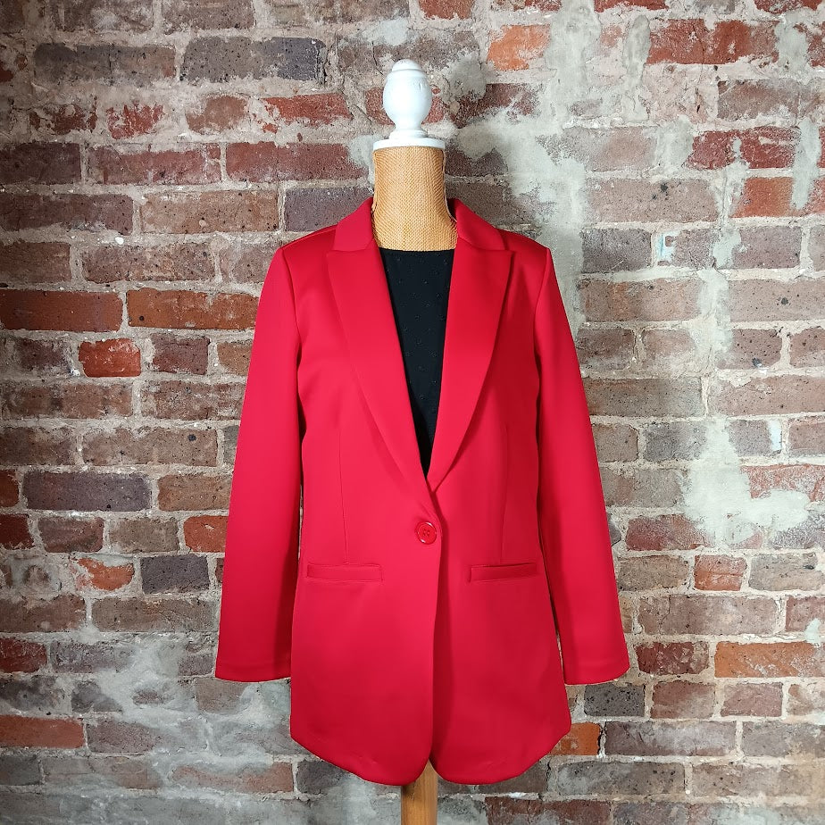 Red Pocket Blazer