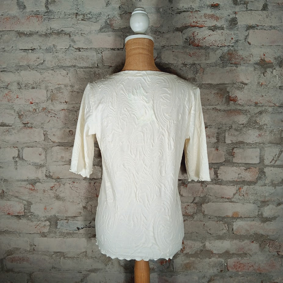 Cream Knit Top