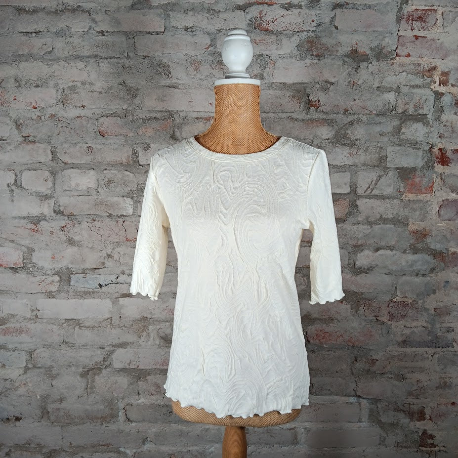 Cream Knit Top