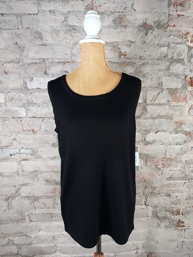 Black Sweater Sleeveless Tank