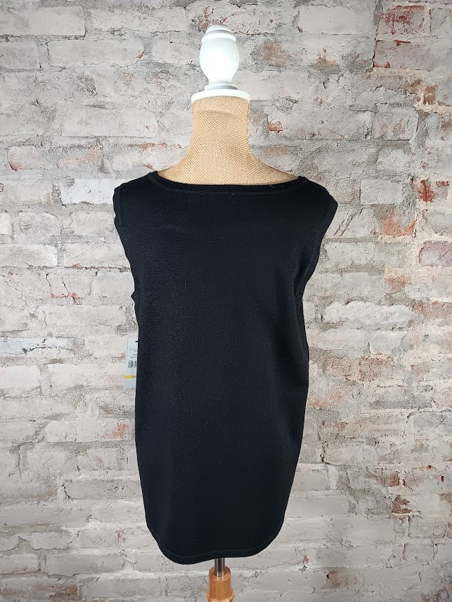 Black Sweater Sleeveless Tank