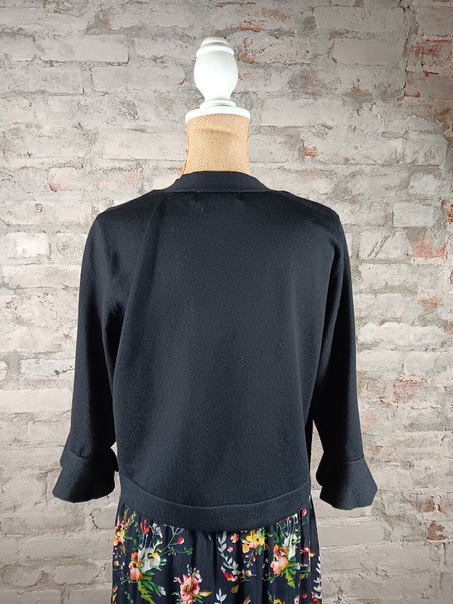 Black 3/4 Sleeve Bolero