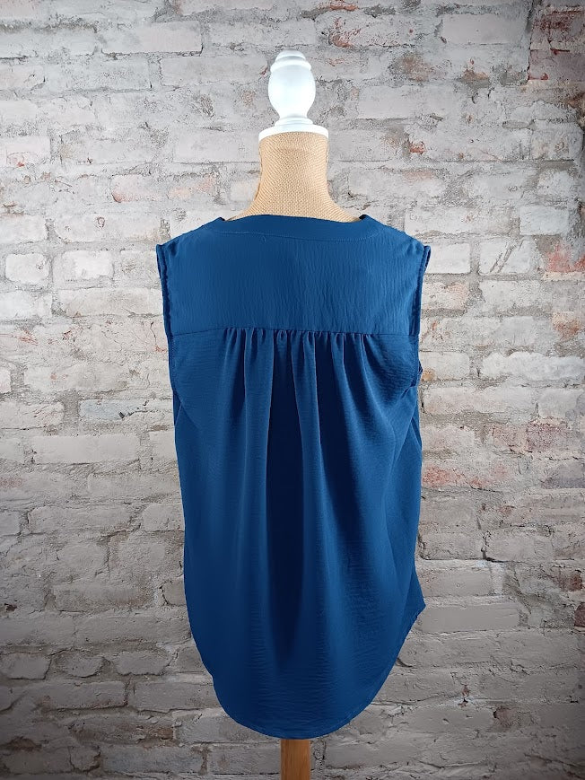 Indigo Sleeveless Top