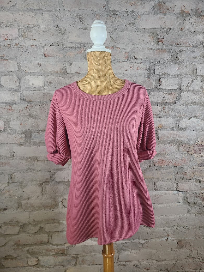 Cap Sleeve Knit Top