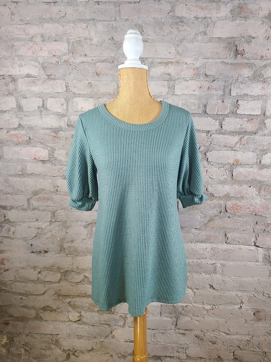 Cap Sleeve Knit Top