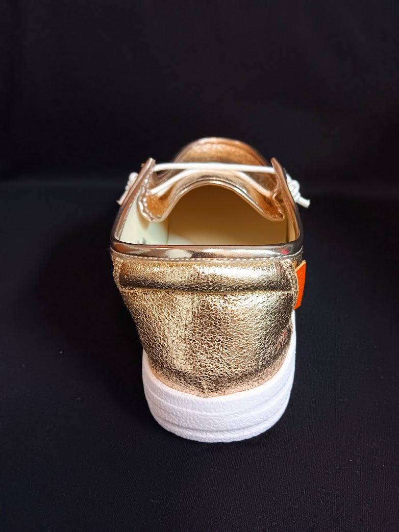 Gold Crinkle Kayak Shoes