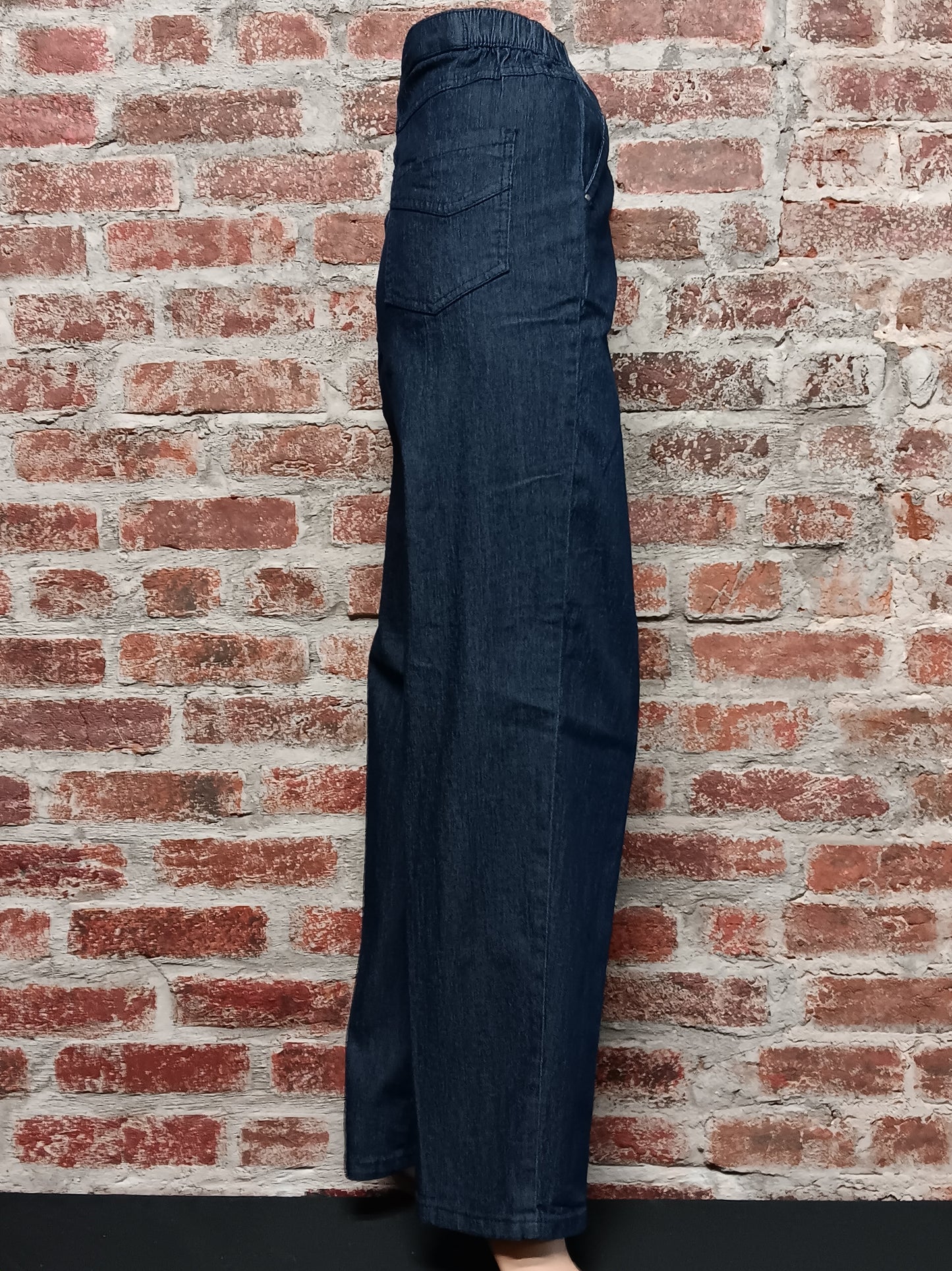 Pull-On Wash Denim Jean