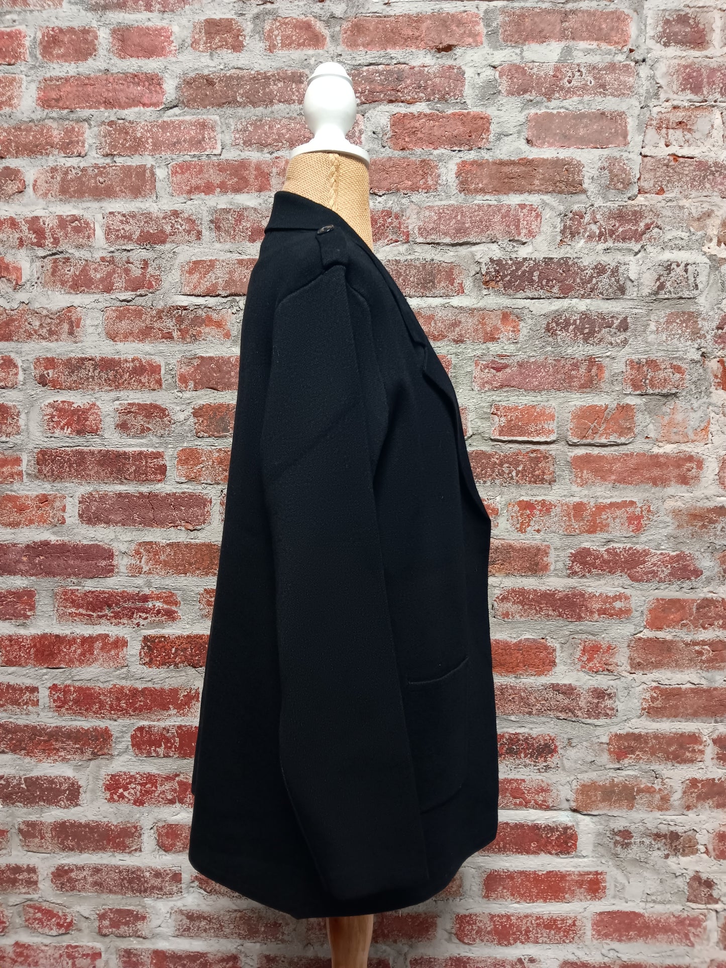 Black Collar Long Sleeve Cardigan