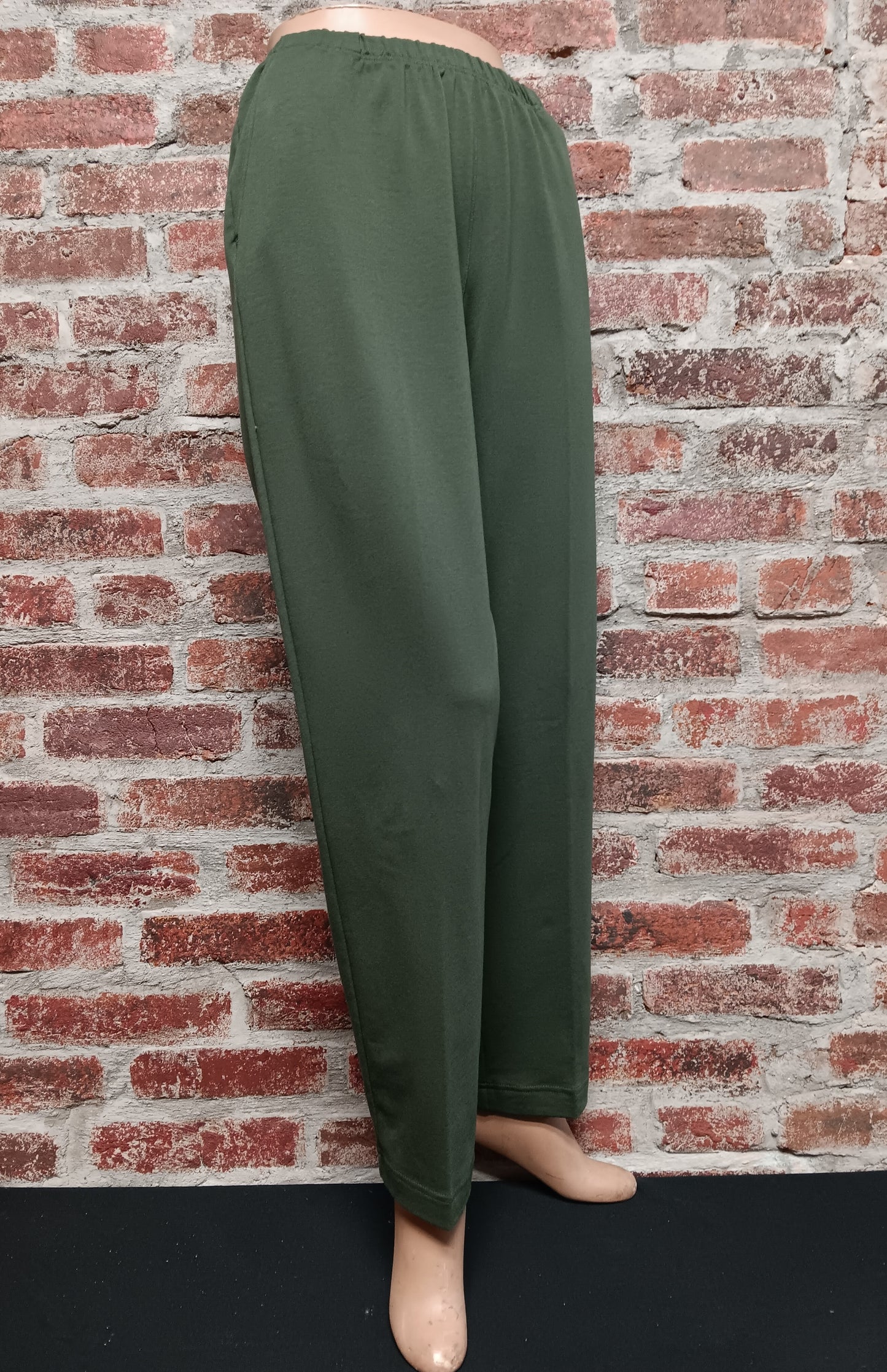 Forest Green Pull on Pant with Pockets