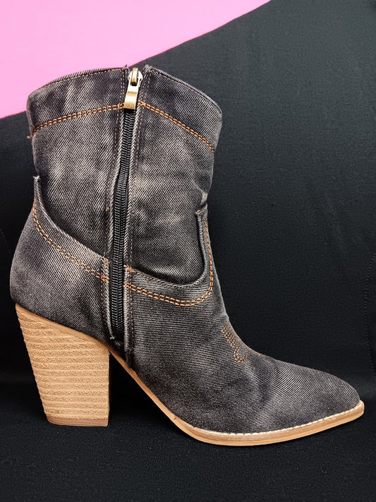 Dark Denim Friends in Low Places Boots