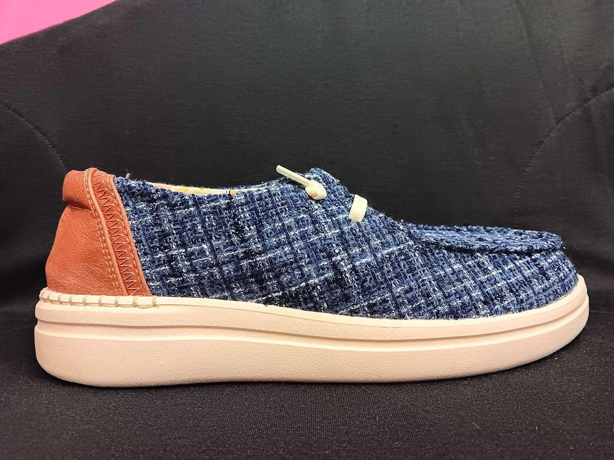 Navy Tweed Kayak Shoes