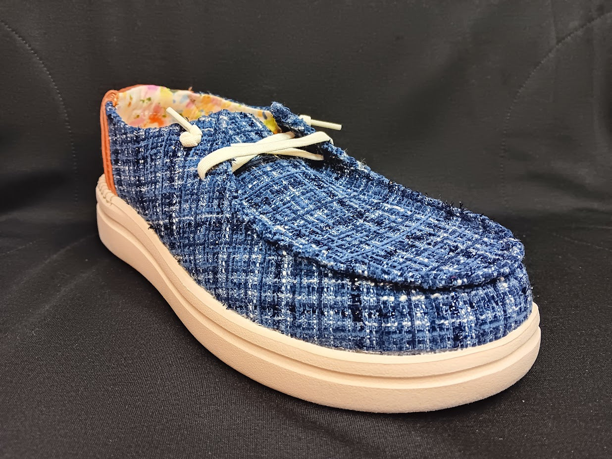 Navy Tweed Kayak Shoes