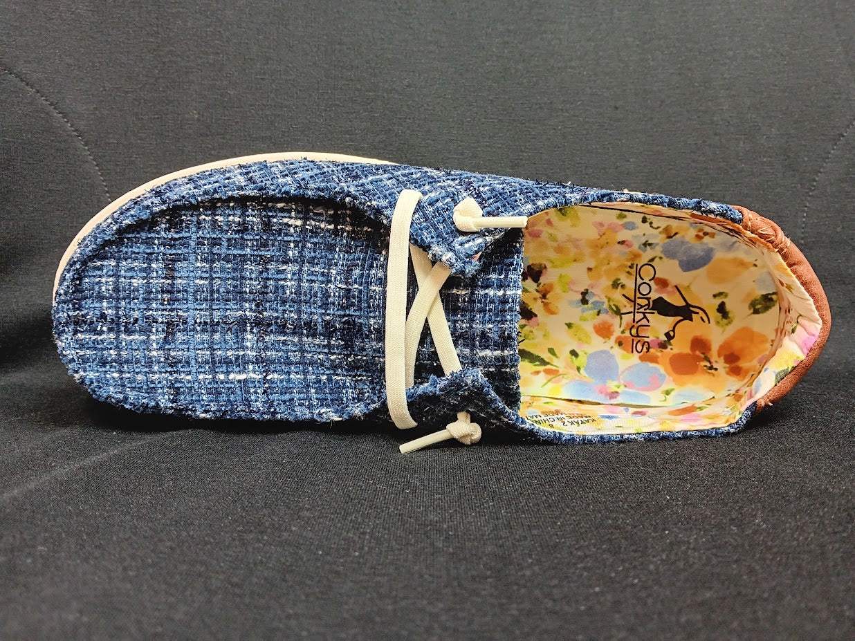 Navy Tweed Kayak Shoes