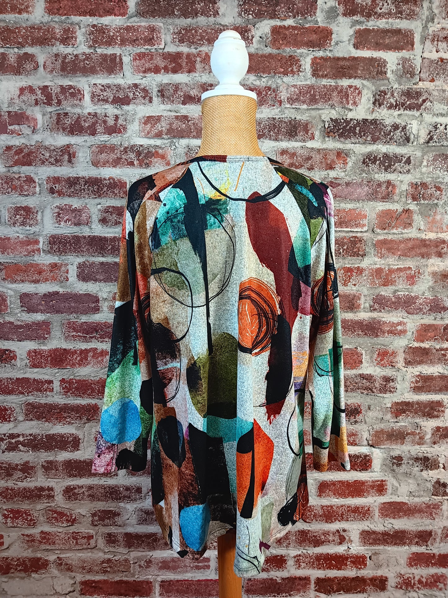 Toscana Multicolored Geometric Top