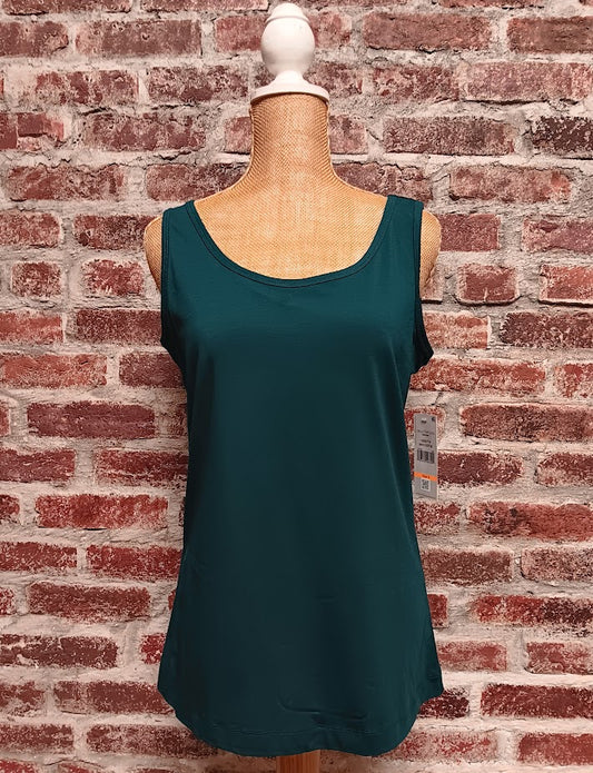 Teal Scoop Neck Tank Top