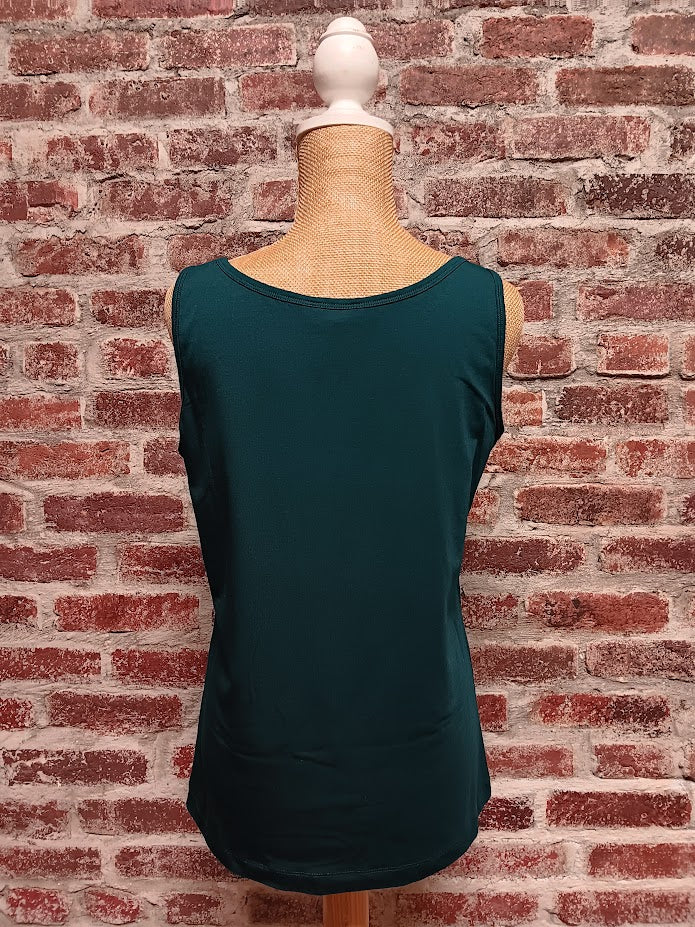 Teal Scoop Neck Tank Top