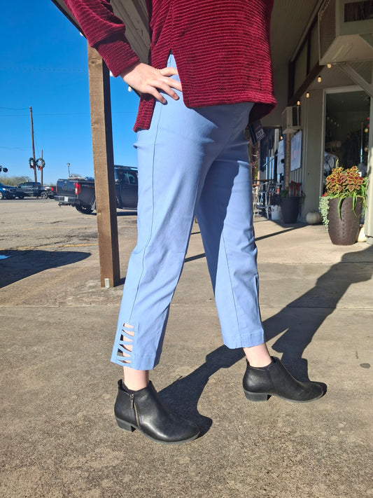 Cornflower Blue Pull Crop Pant