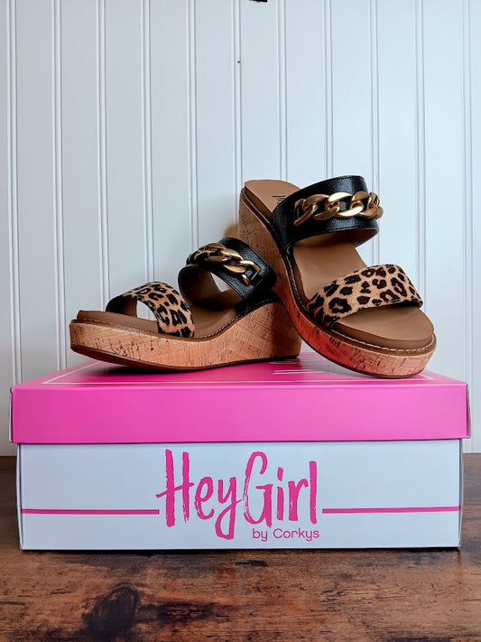 Black Leopard Nightcap Wedge