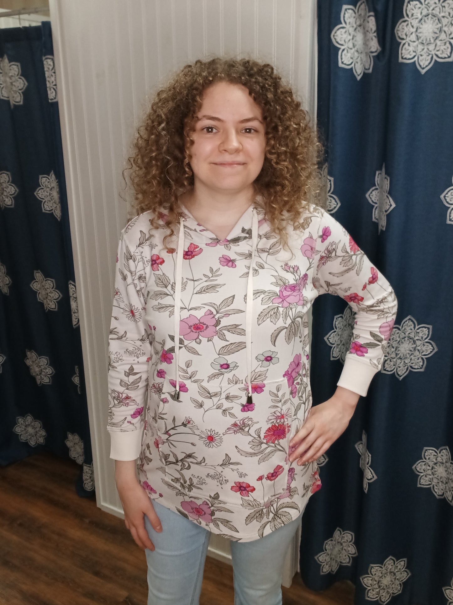Rose Floral Hoodie