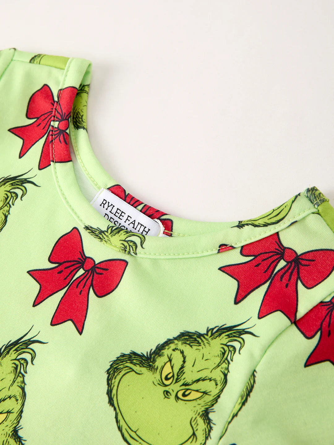 Green Christmas Bow Dress