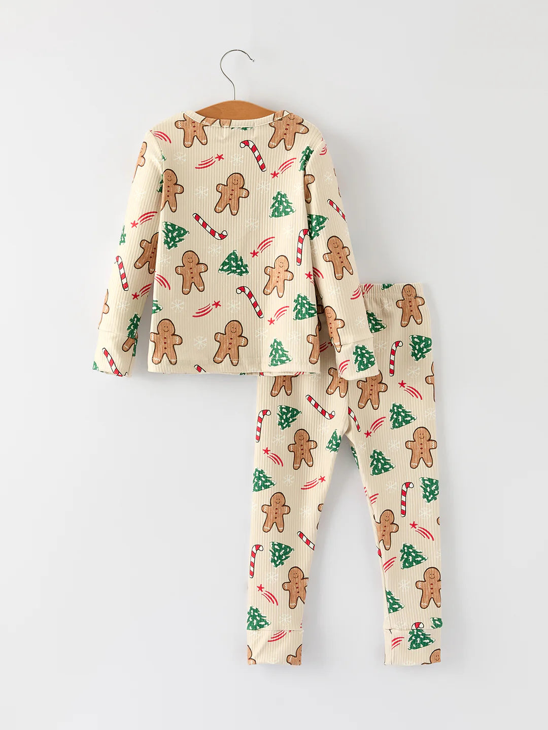 Christmas Girls Gingerbread Pajama Set