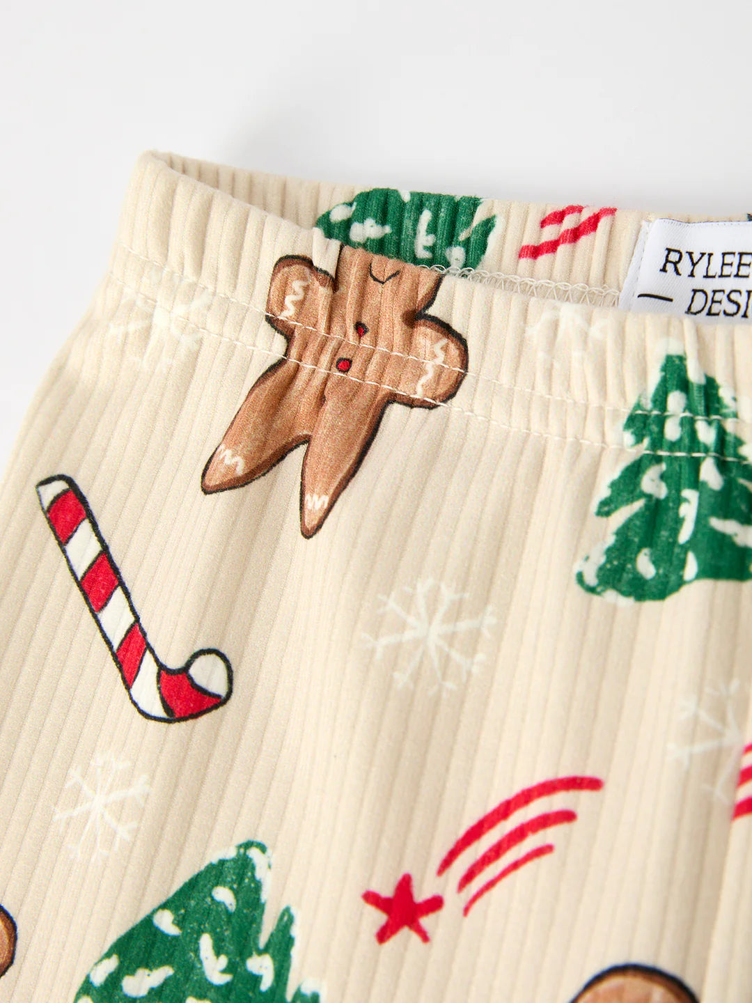 Christmas Girls Gingerbread Pajama Set