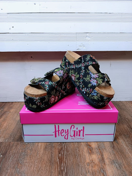 Wannabe Black Brocade Shoes