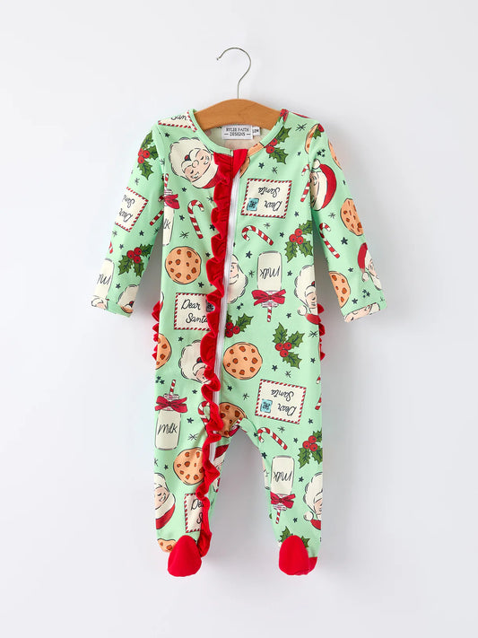 Christmas Santa Cookie Romper
