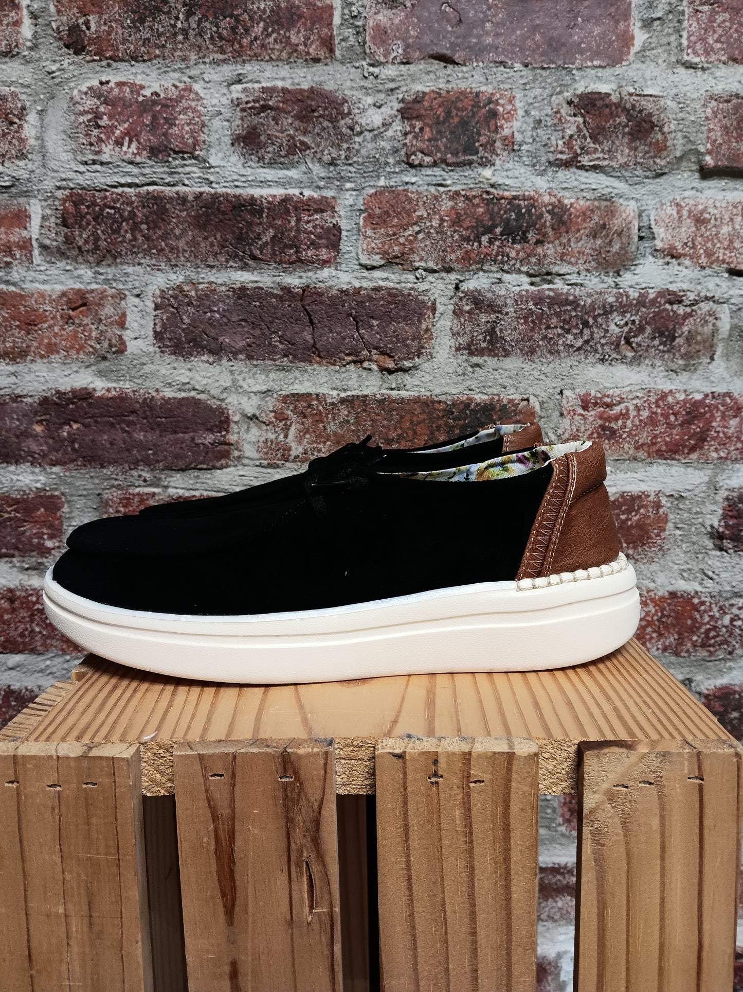 Black Faux Suede Kayak 2
